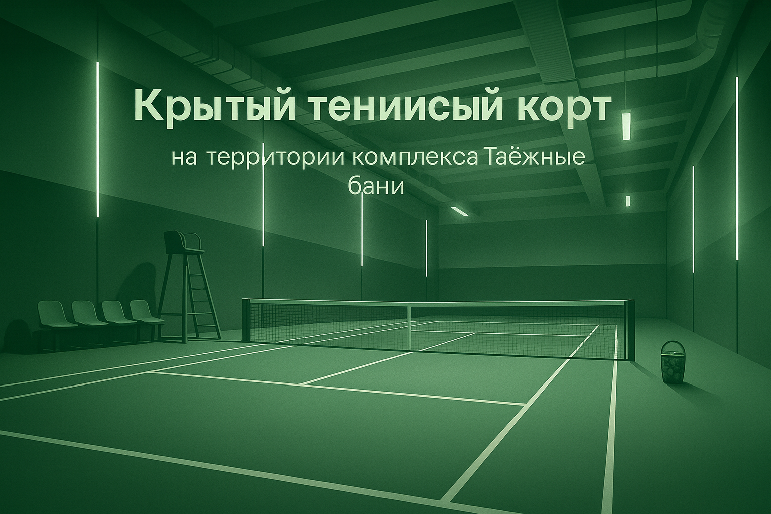 занятия теннисом с тренером в Таежных банях 